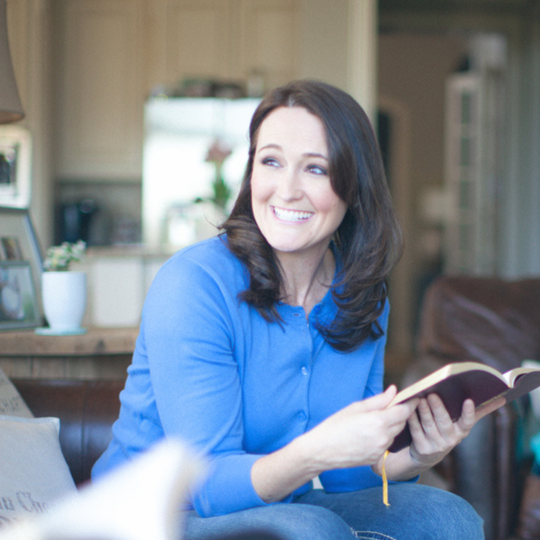 Woman Smiling Shirt Holding Bible